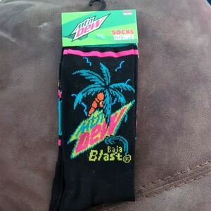3/$20 Mtn Dew Casual Crew Length Socks